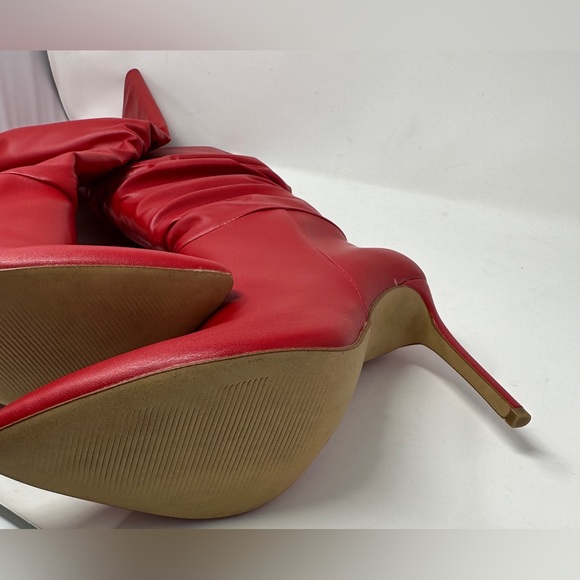 INC International Concepts Shoes Inc Womens Iyonna Overtheknee Slouch Boots Red Womens 9 M